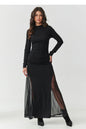  Long dress model 218109 Makadamia 